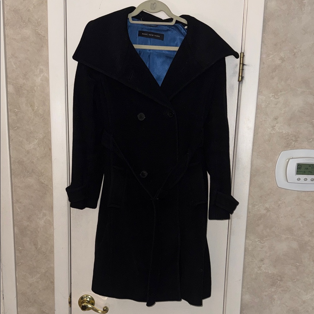 Marc New York Black Trench Coat